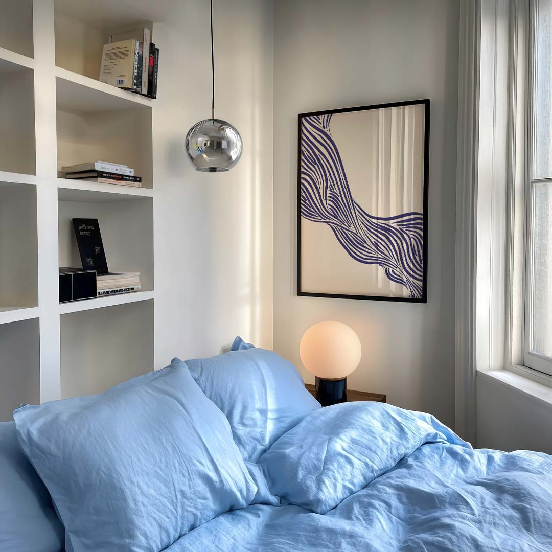 Moderne Organische Lijnen – staande abstracte wanddecoratie van WallArtistic