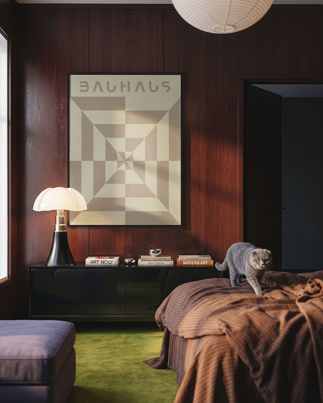 Vorm en balans – geometrische Bauhaus poster in staand formaat