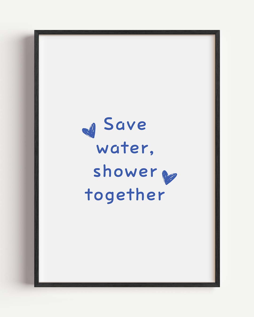 Duurzaam Doucheplezier – quote portret poster als wanddecoratie