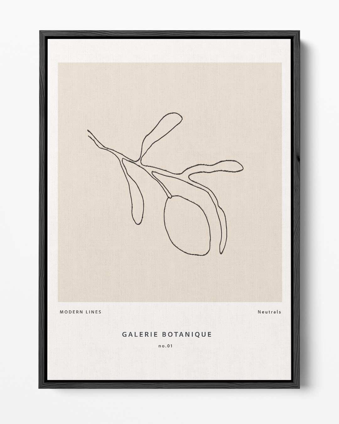 Moderne Botanische Lijnen – portret kunstwerk als wanddecoratie