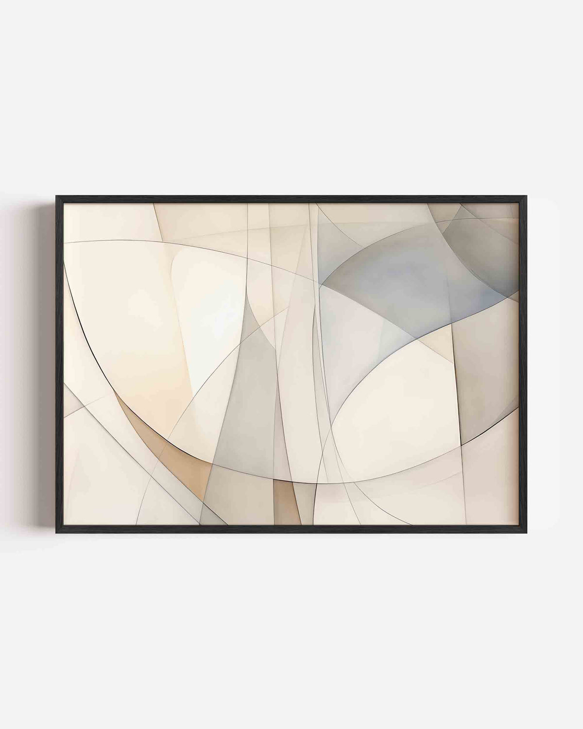 Abstracte vormen – kleurrijke abstracte landscape poster als wanddecoratie