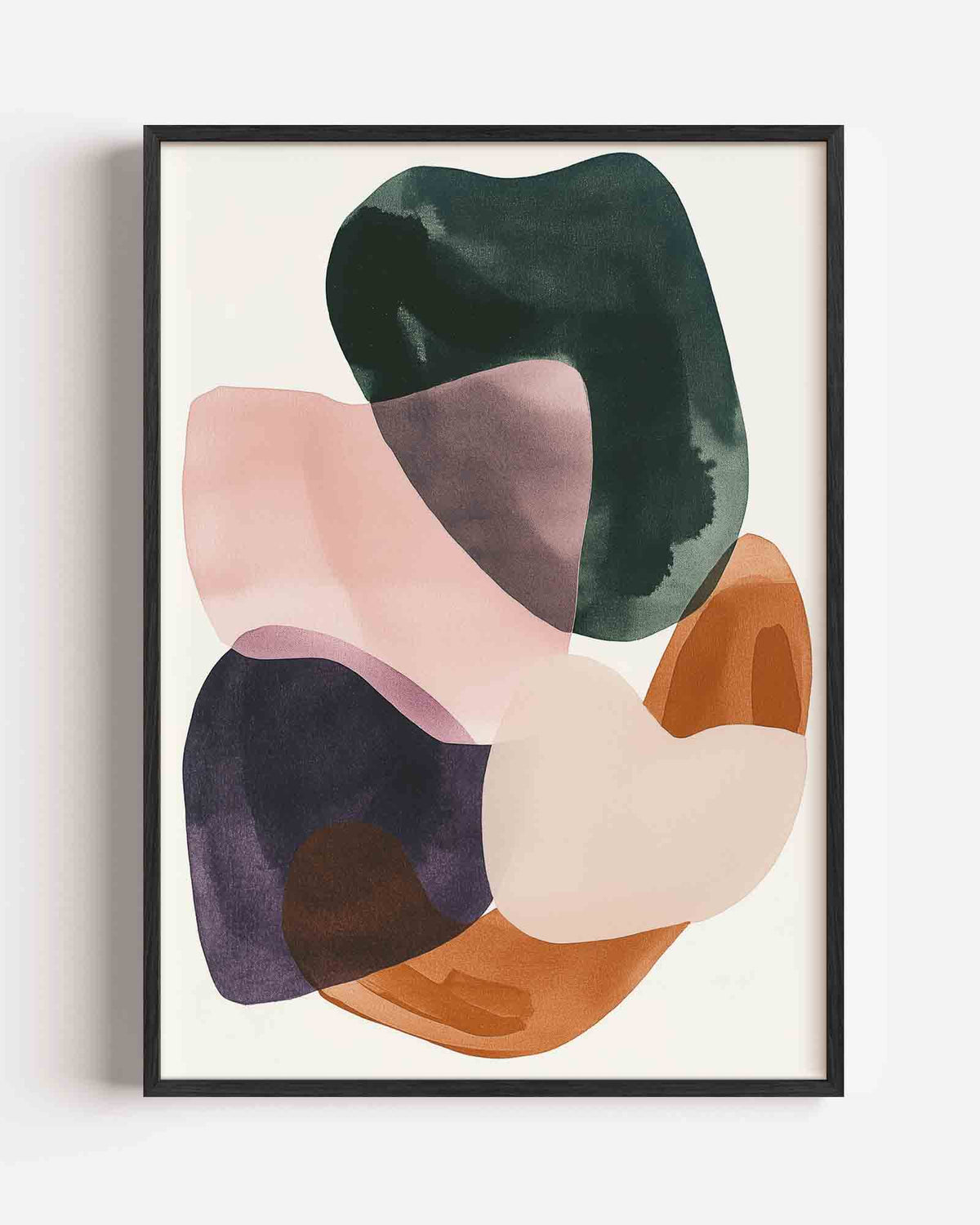 Abstracte vormen – moderne portret poster als wanddecoratie