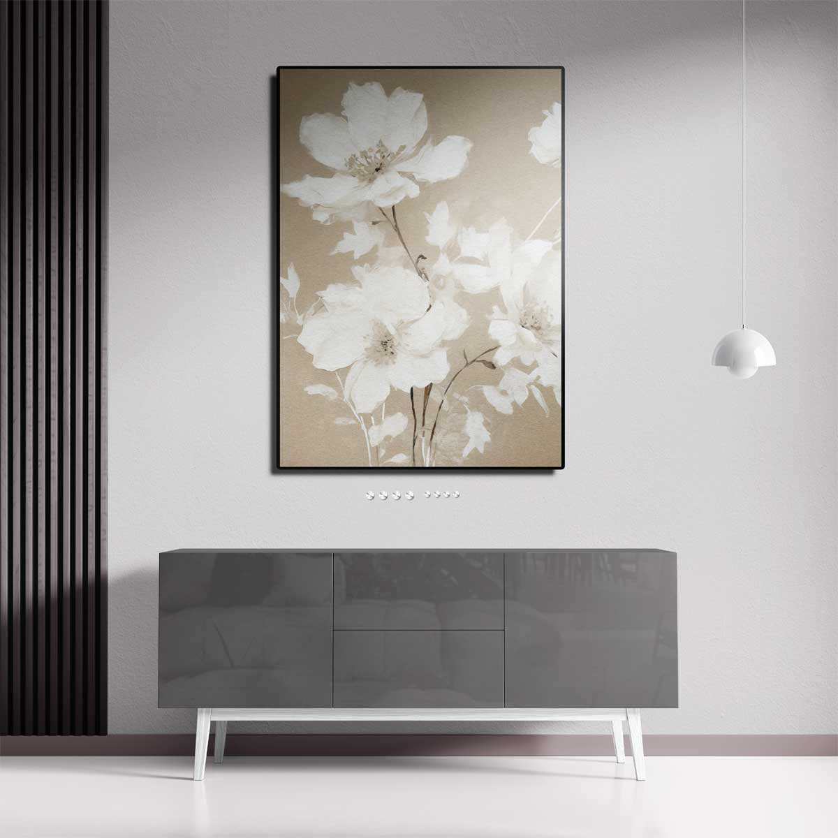 Zachte Bloemen Droom – dibond kunstwerk als wanddecoratie