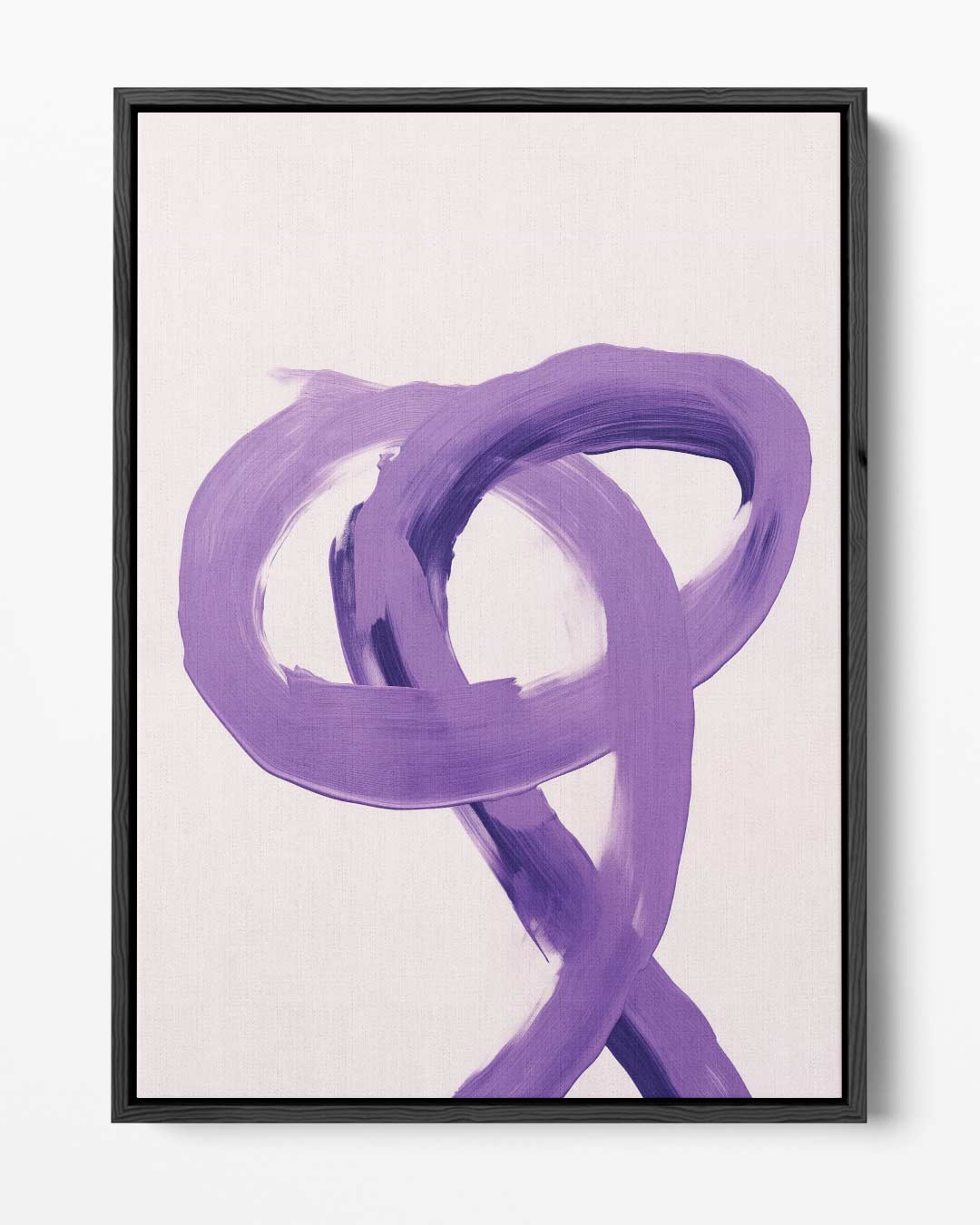Dans van Paarse Strokes – portret kunstwerk als wanddecoratie