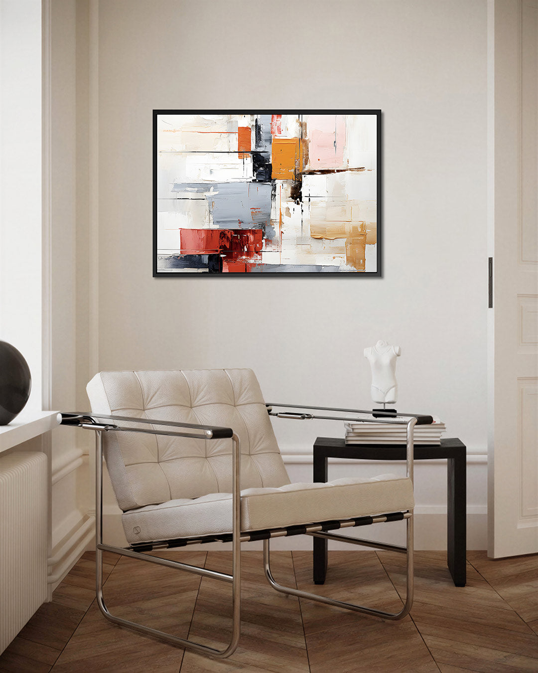 Geometrische kleurencompositie – Geometrische – kunstwerk op canvas, dibond of plexiglas