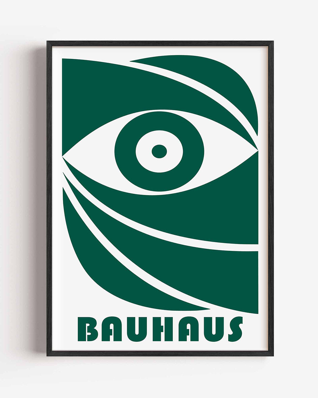 Oogvorm en lijnen – staande Bauhaus poster als wanddecoratie