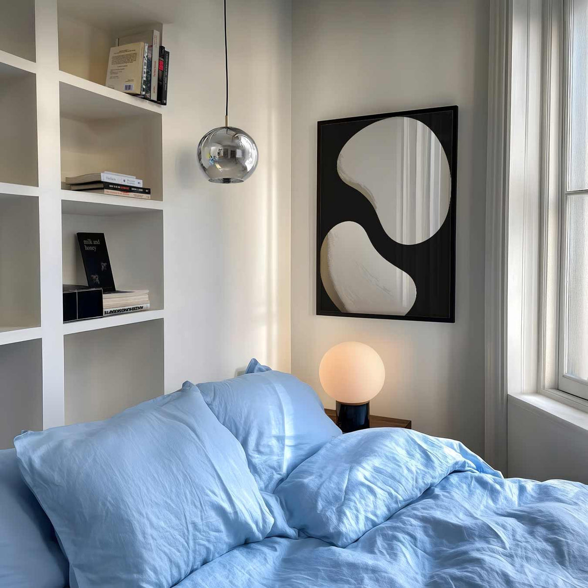 Yin Yang Minimalistische – abstracte poster als moderne staande wanddecoratie