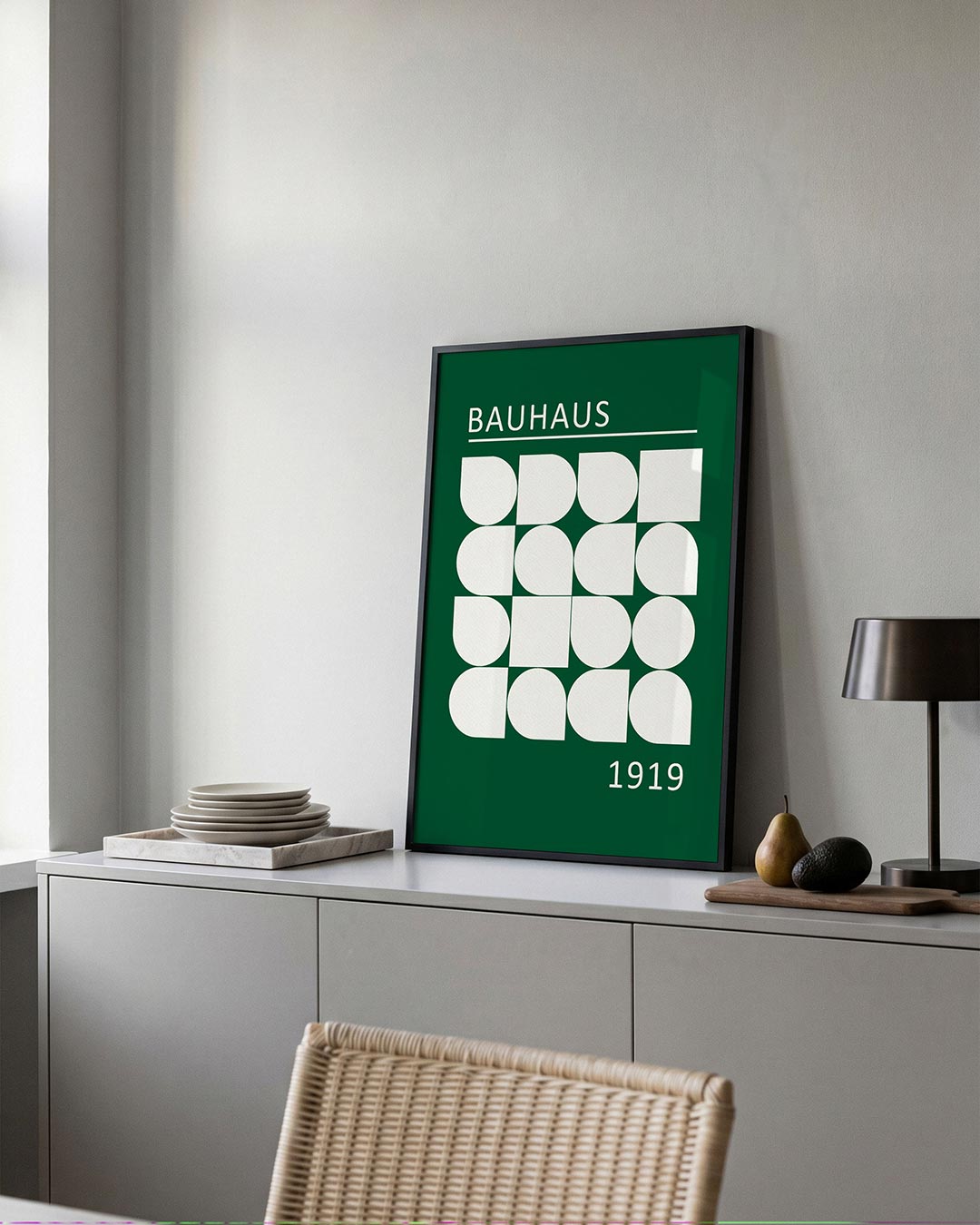– moderne Bauhaus wandkunst als poster