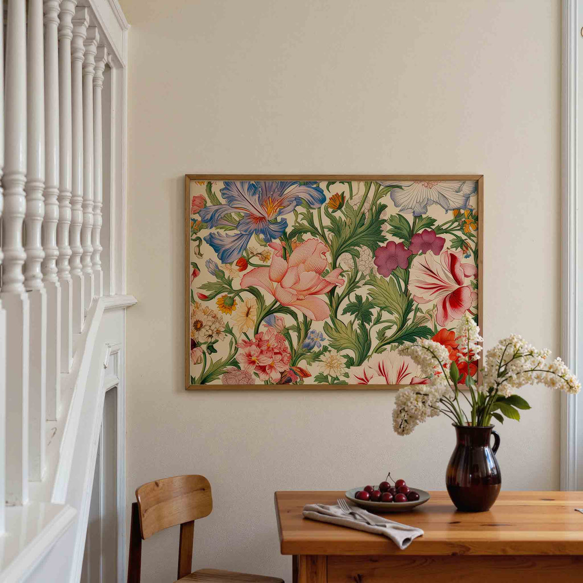 Bloemenpracht – botanische poster in liggend formaat