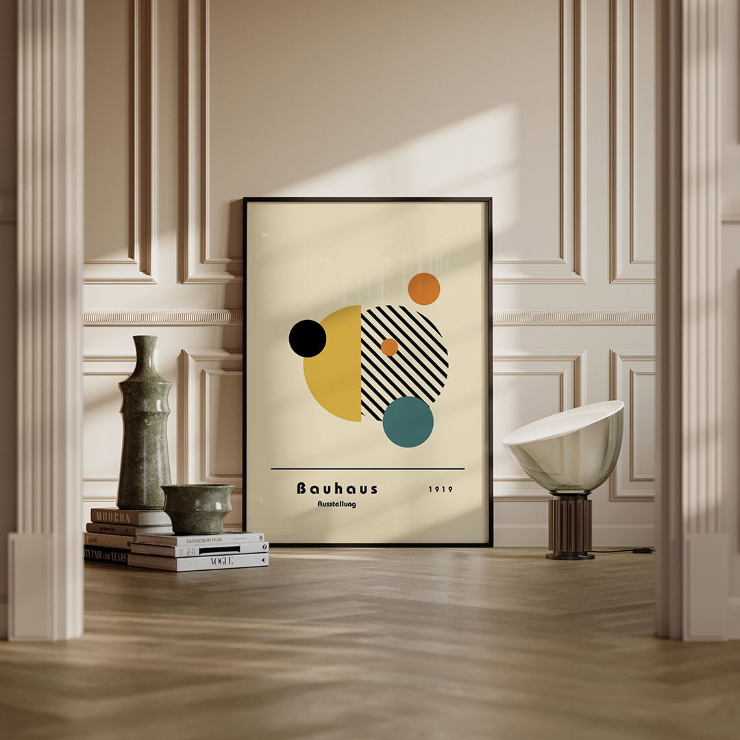 Vormen en vlakkenspel – moderne Bauhaus wandkunst als poster