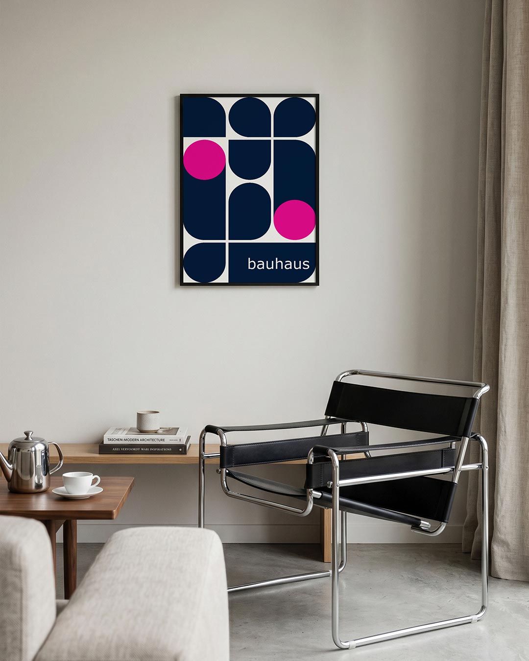 Vorm en kleur – geometrische Bauhaus poster in staand formaat