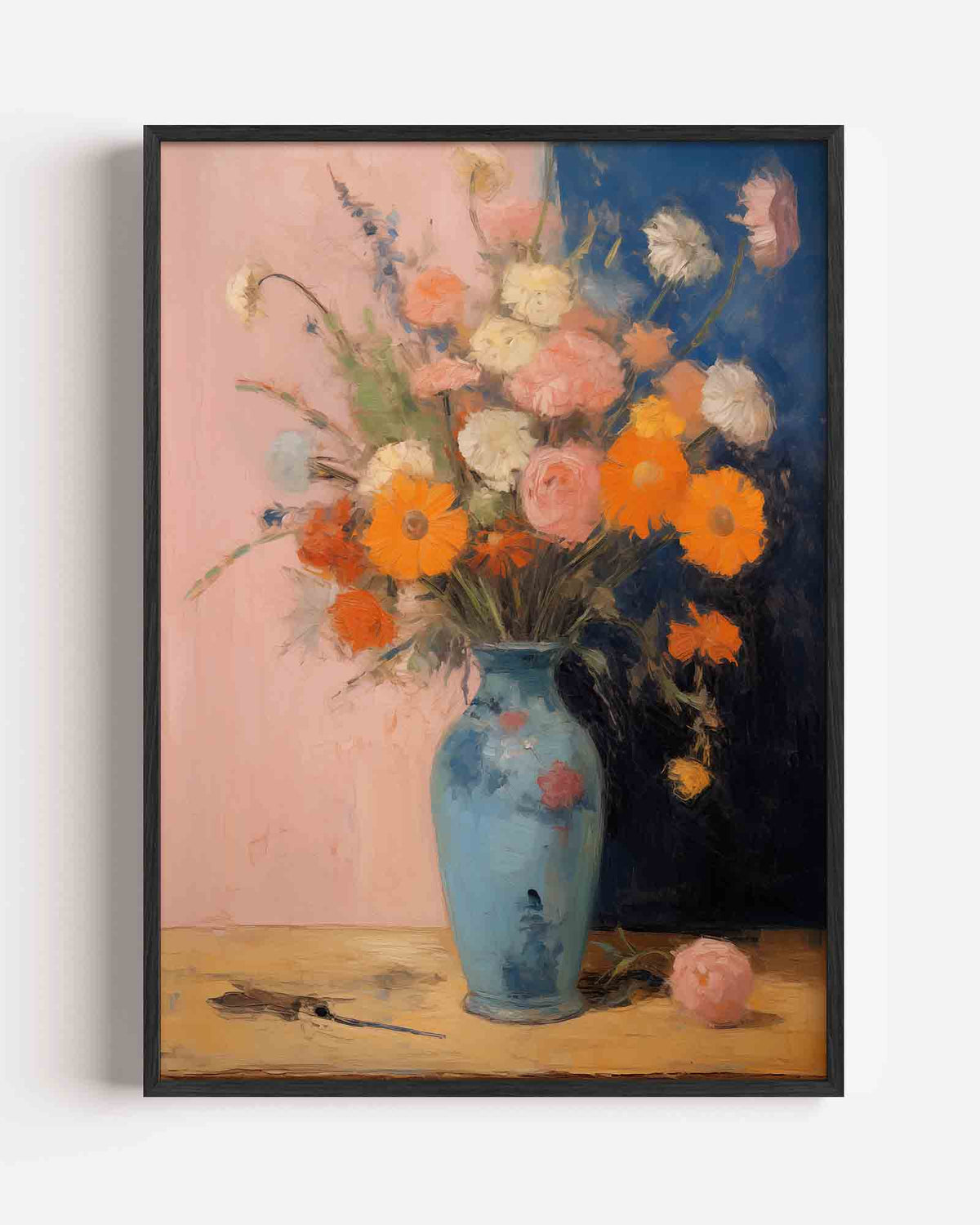 Bloemen in vaas – botanische portret poster als wanddecoratie