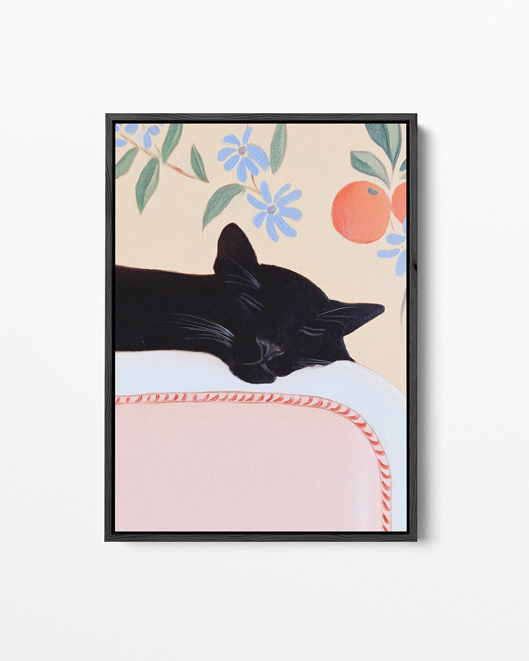 Dromerige kat – staand wanddecoratie kunstwerk