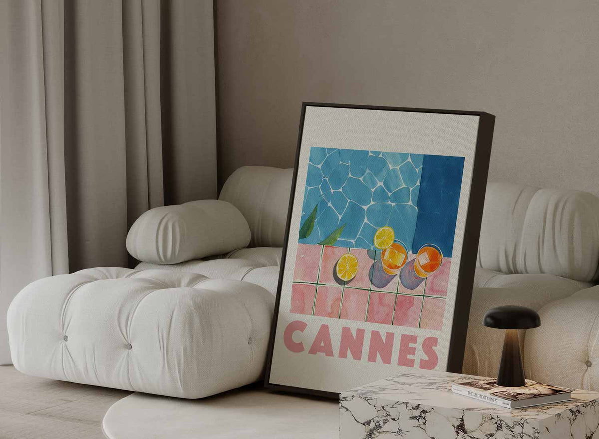 Zonnige Dagen in Cannes – dibond kunstwerk als wanddecoratie