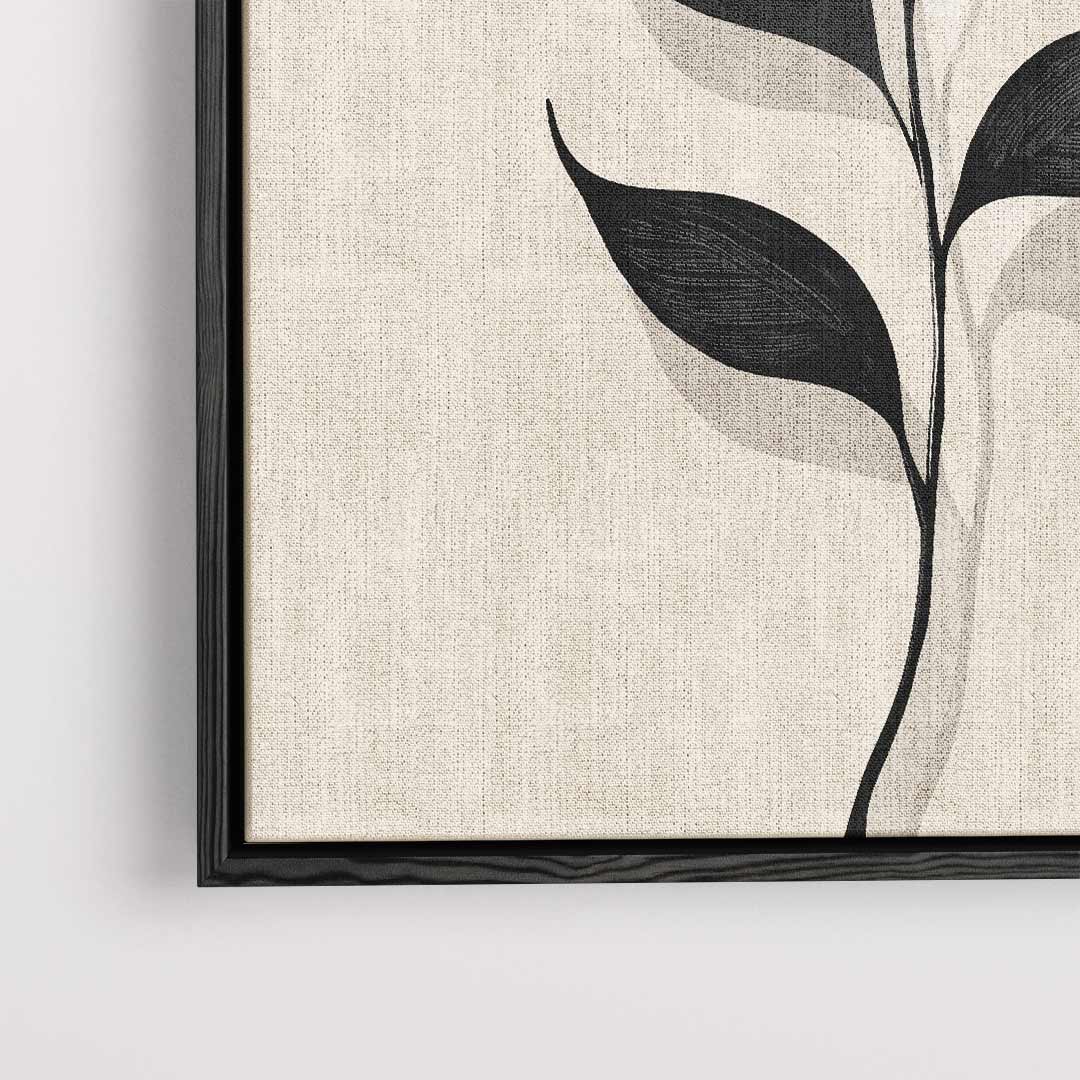 Minimalistische Botanische Illustratie – dibond kunstwerk als wanddecoratie