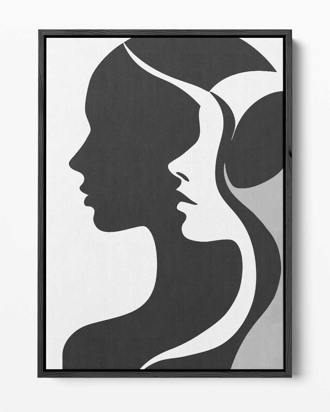 Schaduwprofielen – portret kunstwerk als wanddecoratie