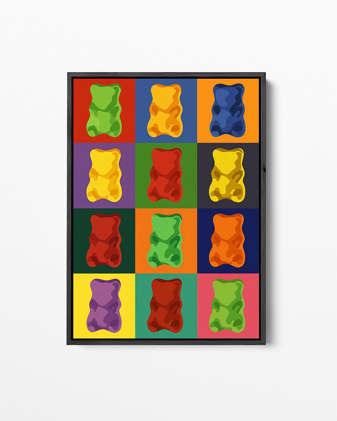 Kleurrijke vormen – staand wanddecoratie kunstwerk