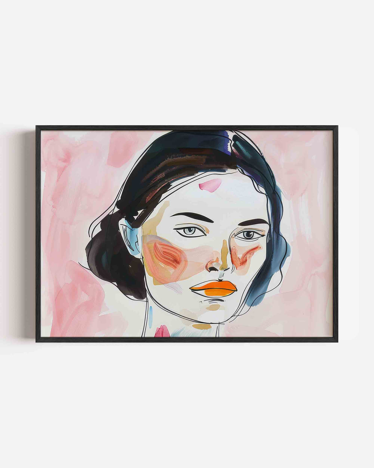 Vrouwelijk portret – vrouwelijk portret als landscape poster