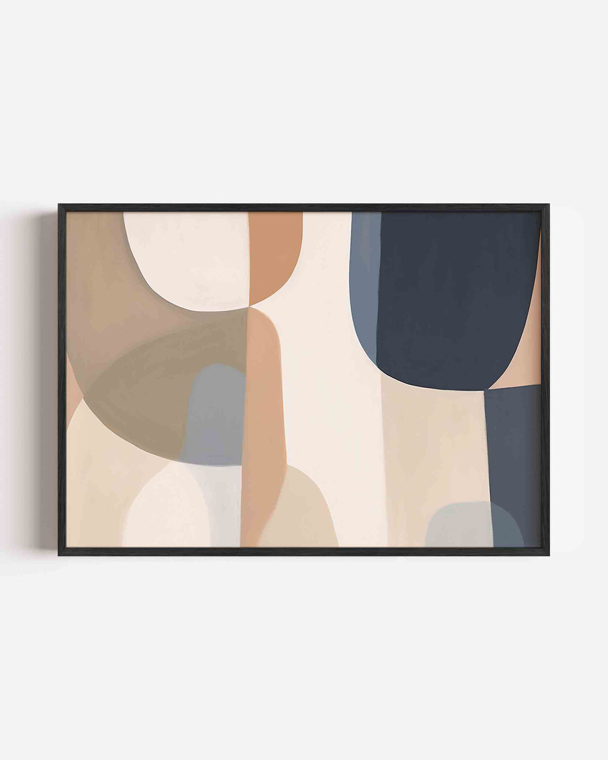 Abstracte vormen – kleurrijke abstracte landscape poster als wanddecoratie