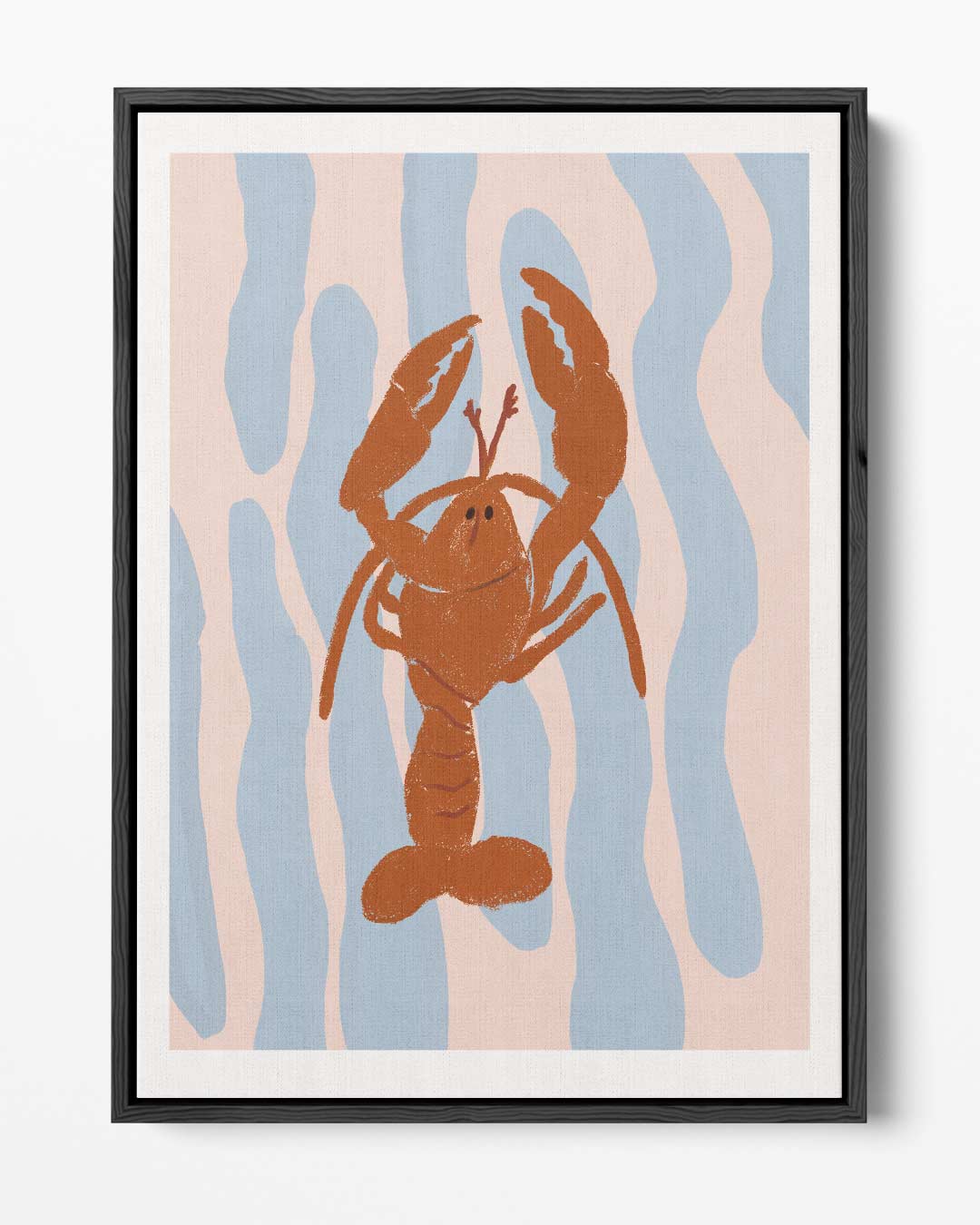 Dansende Kreeft op Zonnige Dag – portret kunstwerk als wanddecoratie
