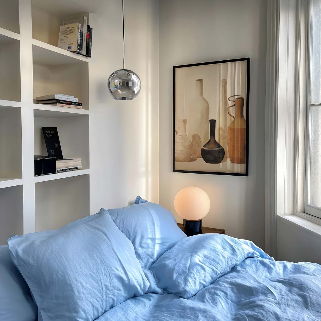 Sierlijke Vaas Compositie – staande kleurrijke abstracte wanddecoratie van WallArtistic