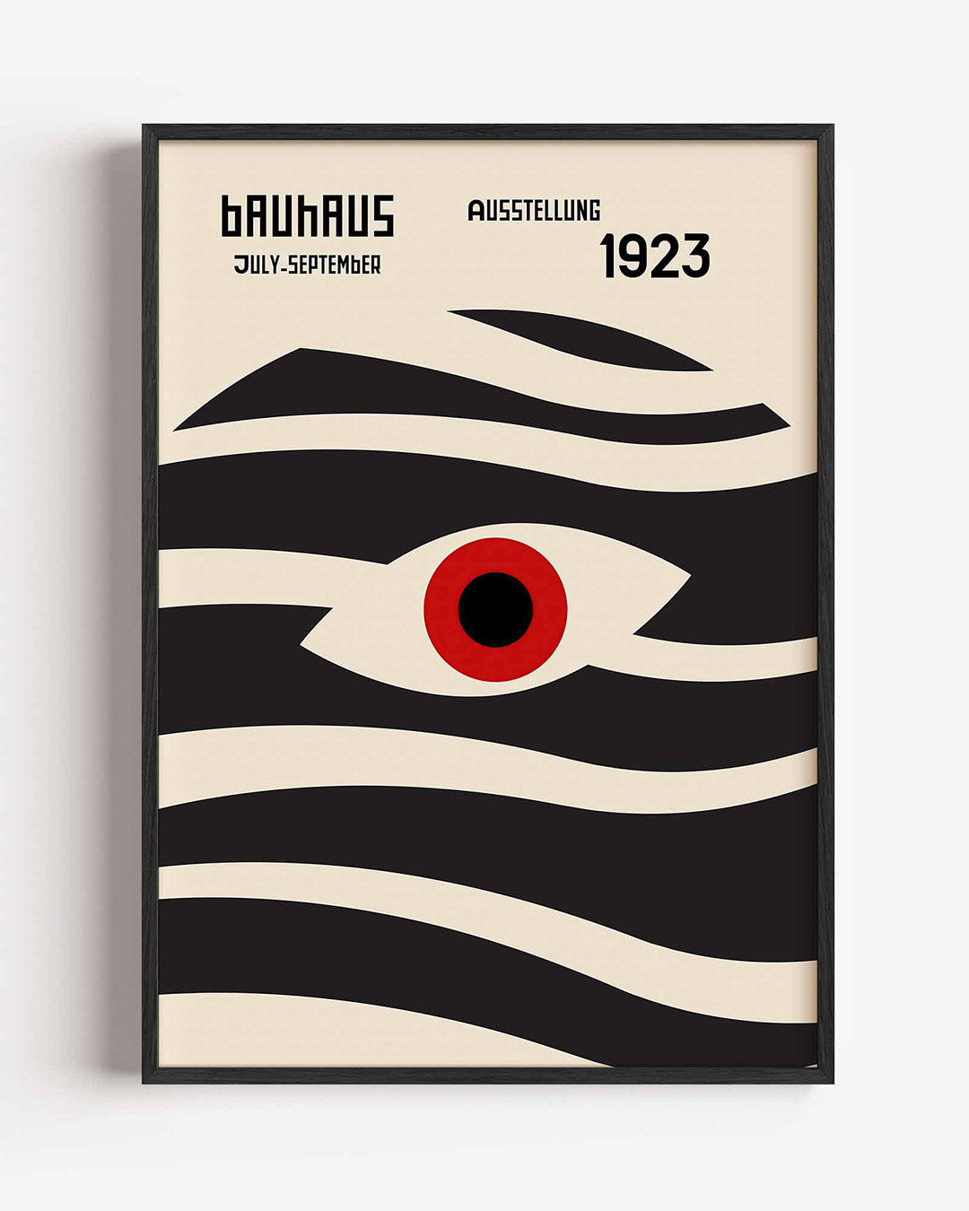 Vorm en ritme – staande Bauhaus poster als wanddecoratie