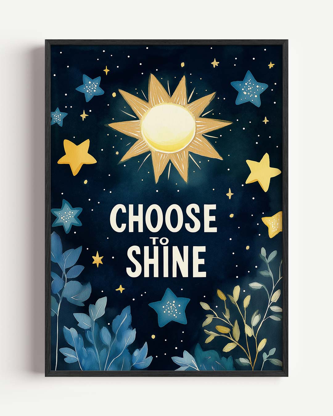 Stralende Inspiratie – kids portret poster als wanddecoratie