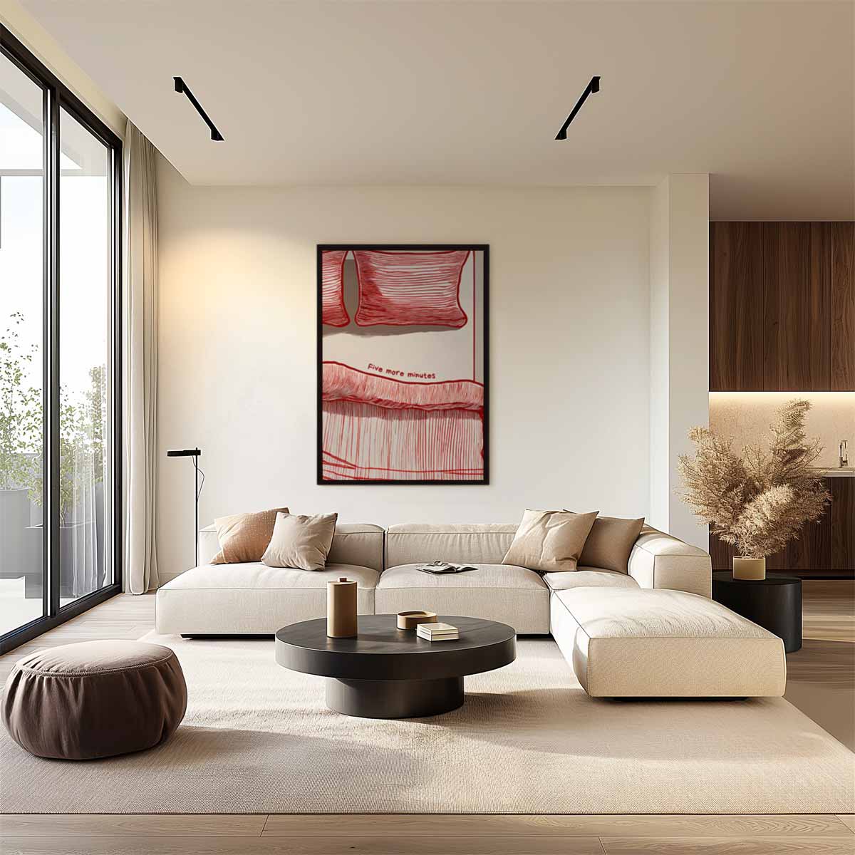 Nog Vijf Minuutjes – staand kunstwerk voor modern interieur