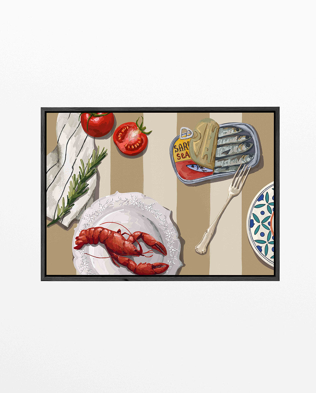 Culinaire tafereel – liggend keuken kunstwerk