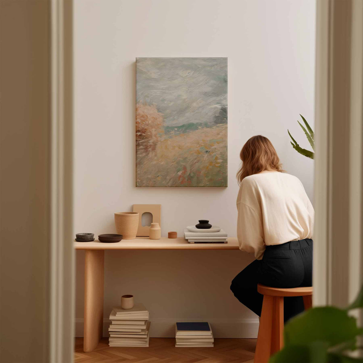 Zachte Herfstdromen – canvas kunstwerk als wanddecoratie