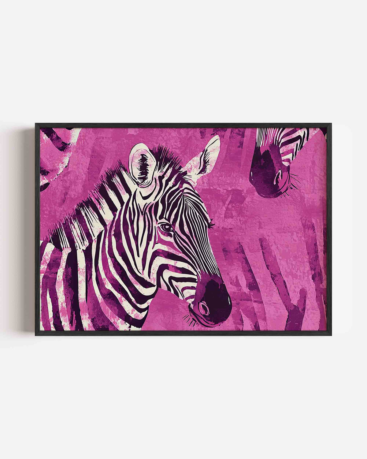 Zebra patroon – dieren landscape poster als wanddecoratie