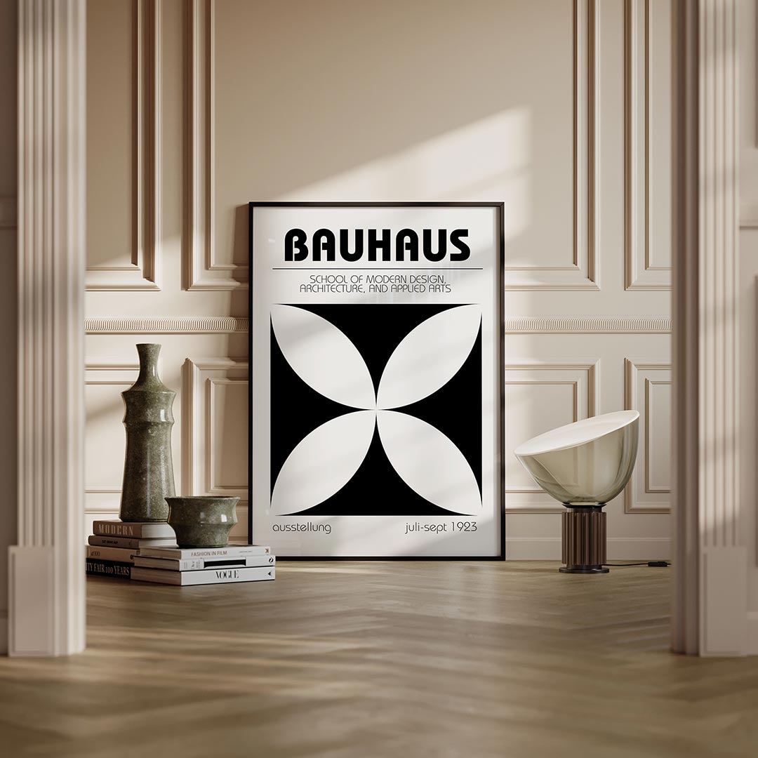 – moderne Bauhaus wandkunst als poster
