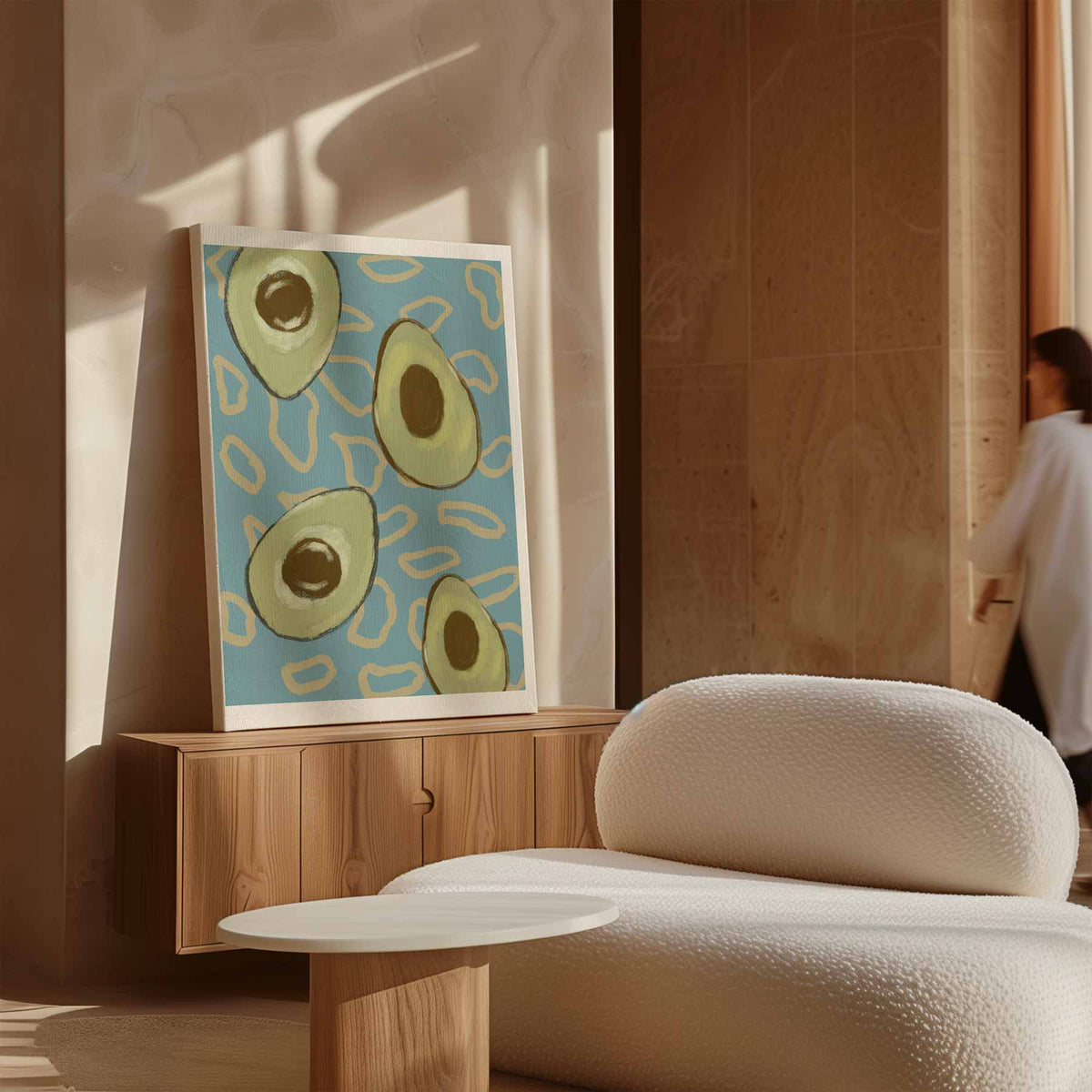 Avocado Droom – dibond wanddecoratie in staand formaat