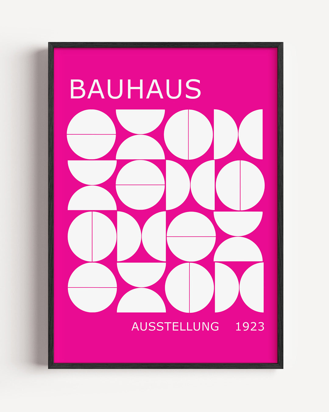 Vormen en vlakken – staande Bauhaus poster als wanddecoratie