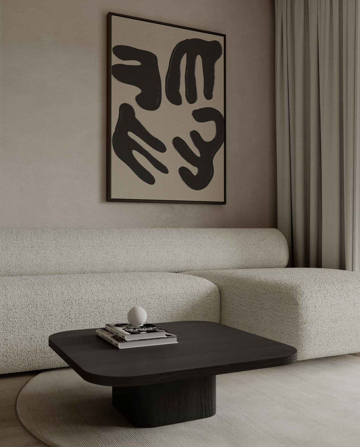 Vormen van Verbinding – canvas kunstwerk als wanddecoratie