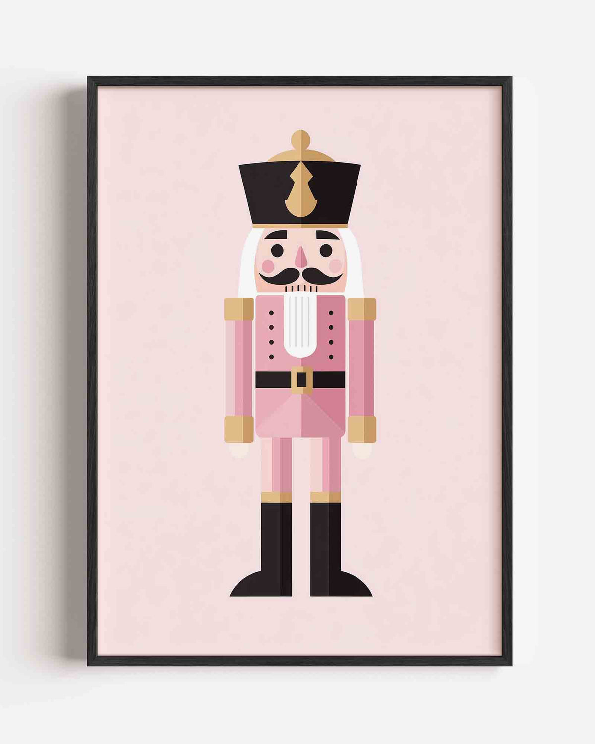 Roze notenkraker – kids portret poster als wanddecoratie