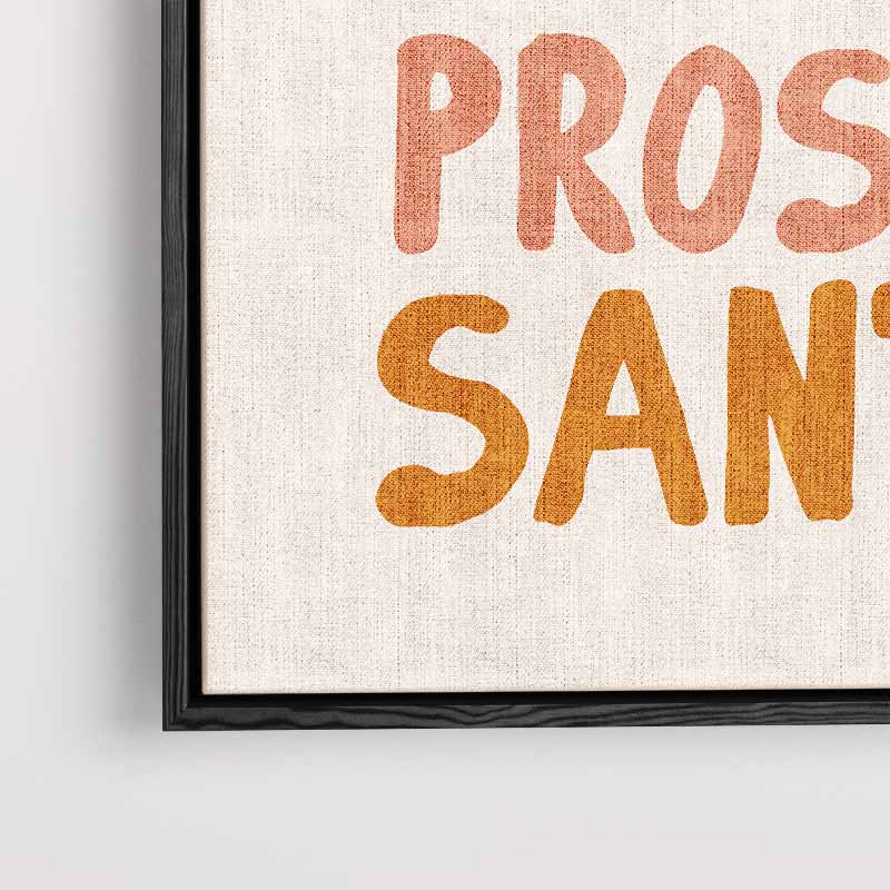 Internationale Proost – kunstwerk met zwarte baklijst
