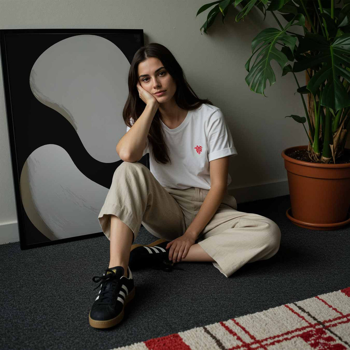 Yin Yang Minimalistische – abstracte wandkunst als portret poster