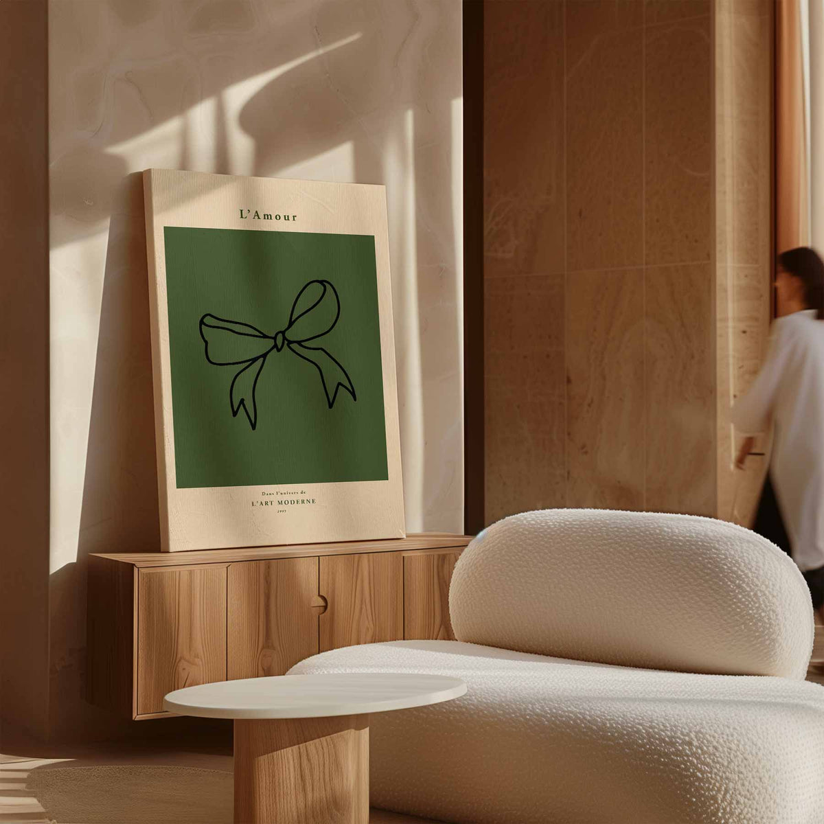 Moderne Strik – plexiglas kunstwerk als wanddecoratie