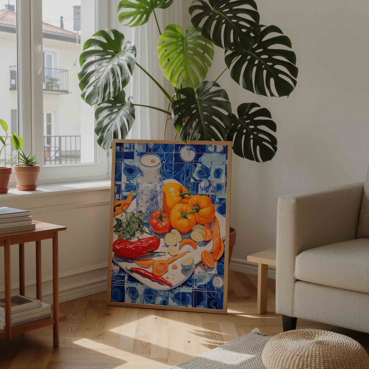 Groenten en fruit – staande botanische wanddecoratie van WallArtistic