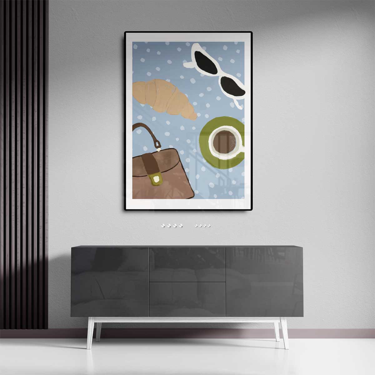 Parisian Morning Vibes – dibond kunstwerk als wanddecoratie
