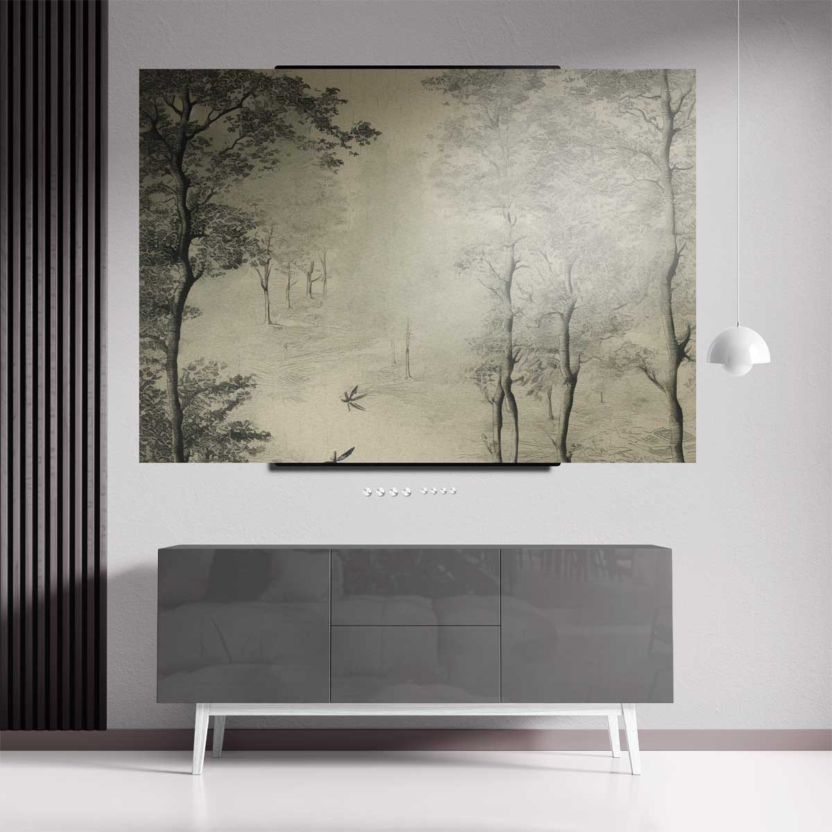 Mystieke Boswandeling – dibond kunstwerk als wanddecoratie