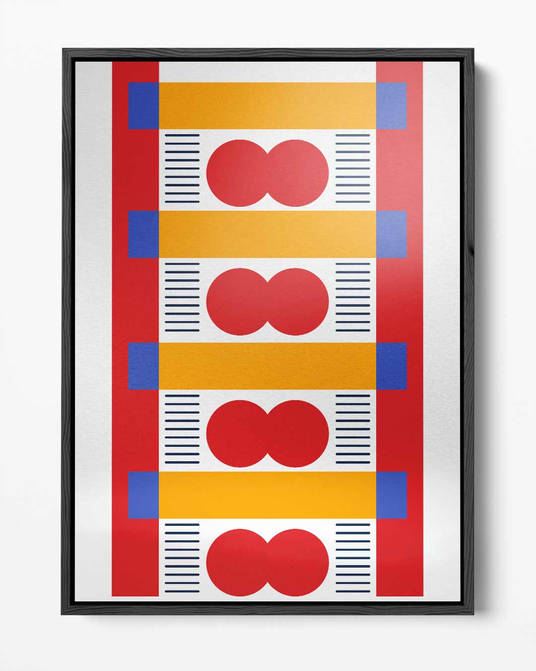 Kleurrijke Abstracte Harmonie – portret kunstwerk als wanddecoratie