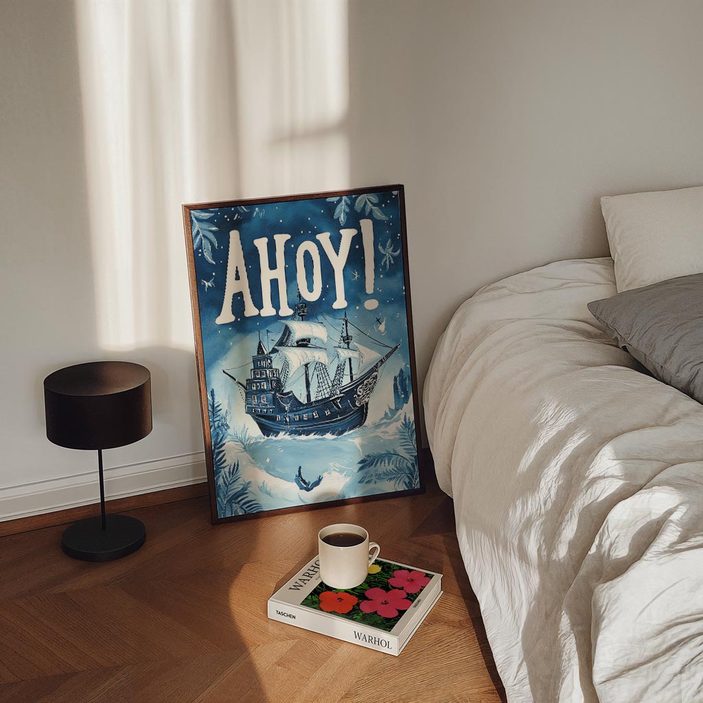 Avontuurlijke Ahoy! – kinderposter in staand formaat