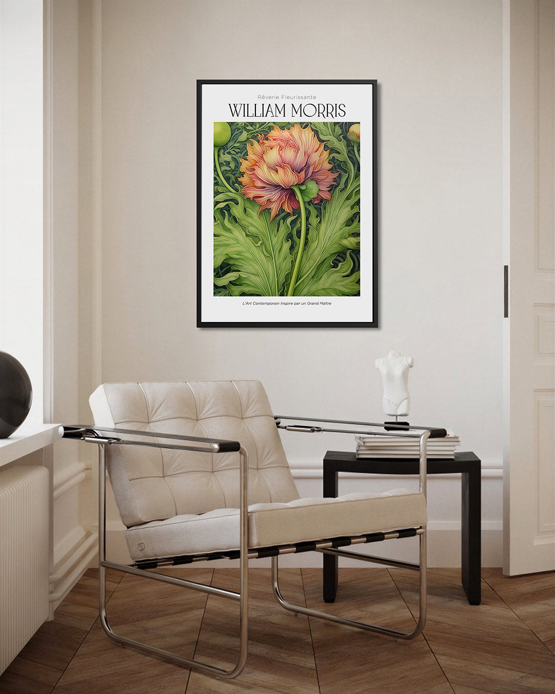 Bloemrijke droom – kunstwerk als stijlvolle wanddecoratie