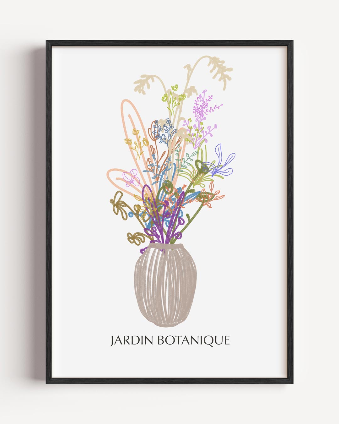 Jardin Botanique Bloemenposter – bloemen portret poster als wanddecoratie