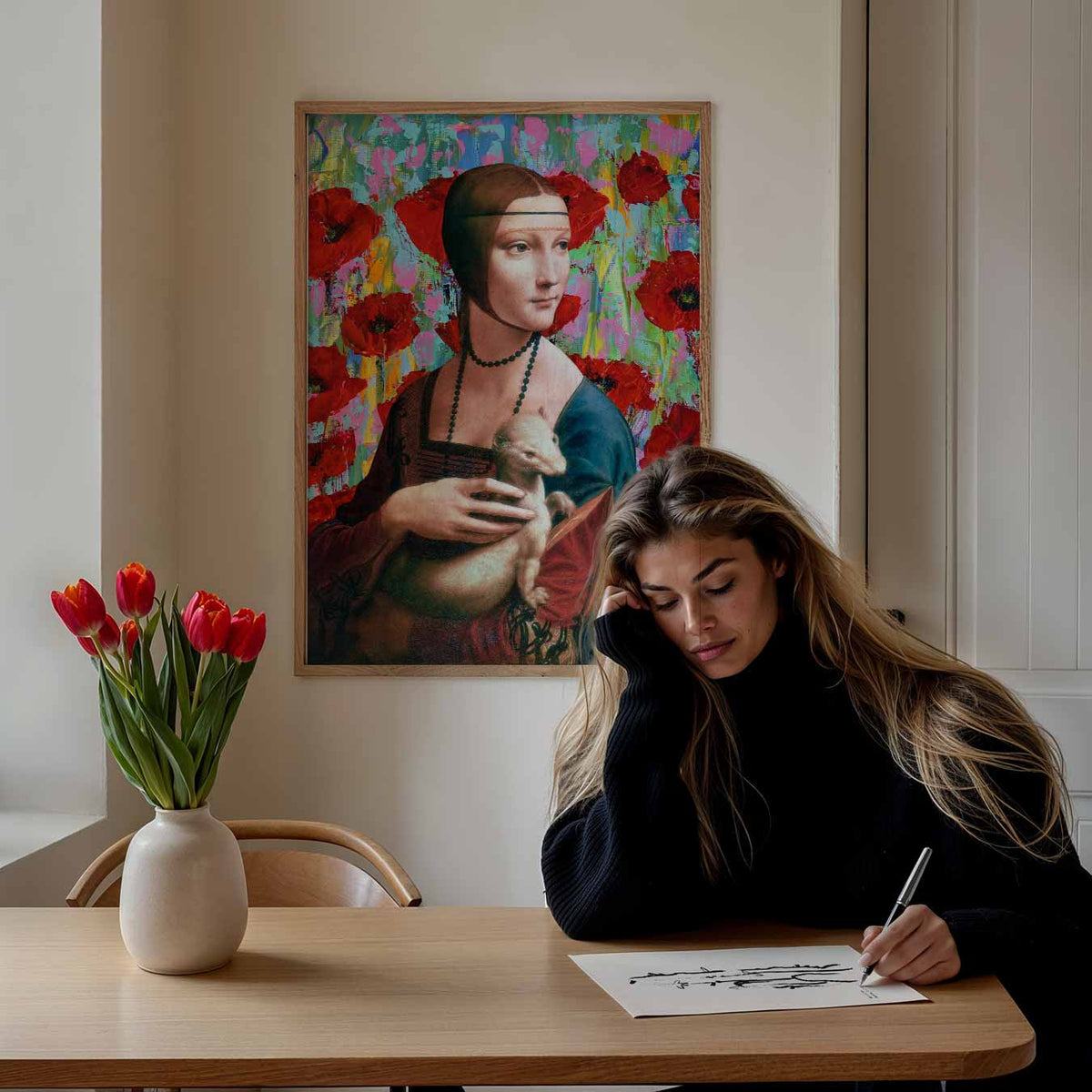 Vrolijke Renaissance Popart – Popart poster als moderne urban wanddecoratie