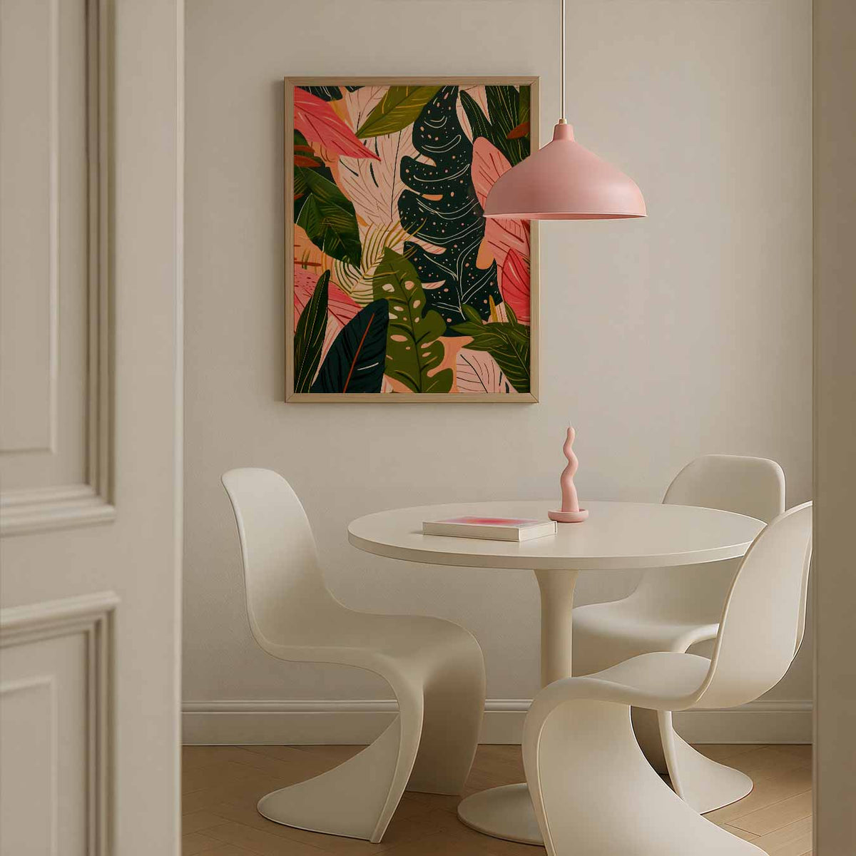 Botanische Bladeren Woonkamerposter – Streetart wandkunst als portret poster