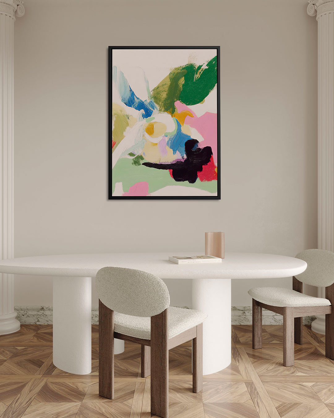 Kleurrijke vormen – Wanddecoratie kunstwerk – alternatieve weergave van het kunstwerk