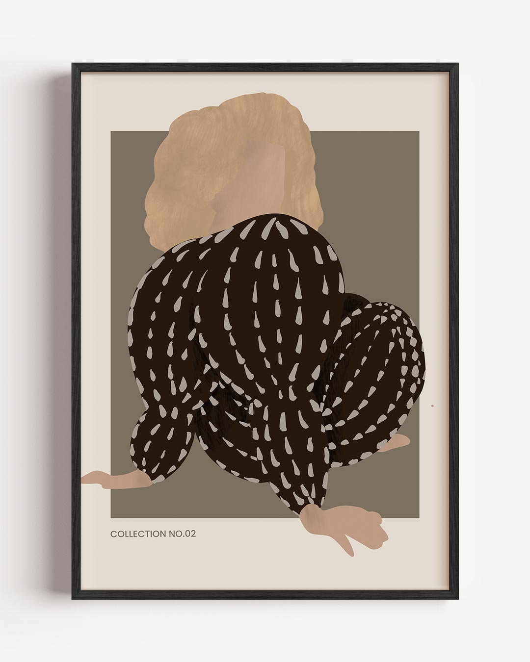 Abstracte Dames Silhouet – vrouwelijk portret poster als wanddecoratie